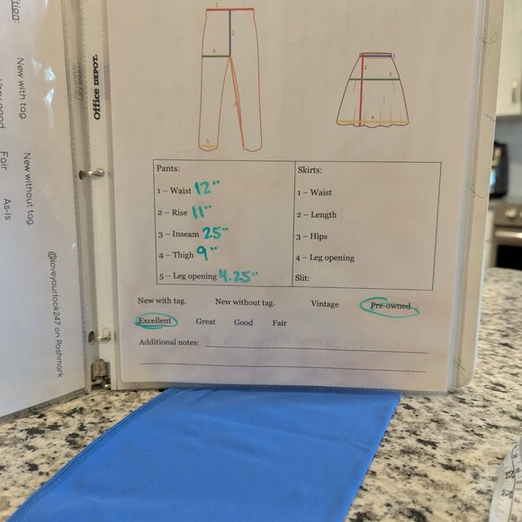 HEYNUTS Yoga Pro Leggings M High-Waisted Buttery Soft Bright Vivid Blue - Picture 6 of 7